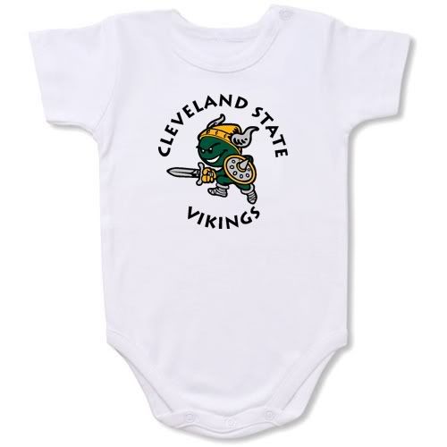 Cleveland State Vikings Baby Bodysuit Creeper #02